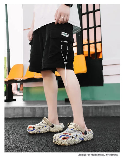 Plus Size 46 47 Men's Summer Clogs Sandals Eva Slippers Men Fashion New Flat Sandals Men Women Leisure Slides Men Casual Shoes