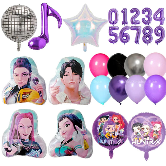 Kpop Dämon Jäger Ballon Geburtstag Party Dekoration Rumi Aluminium Ballons Kinder Party Liefert Geschenk Bevorzugung Dekor.