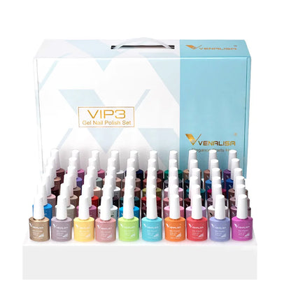 New Fashion Color Venalisa Gel Polish Kit VIP4 HEMA TPO FREE Enamel Vernish For Nail Art Design Whole Set Nail Gel Learner Kit.