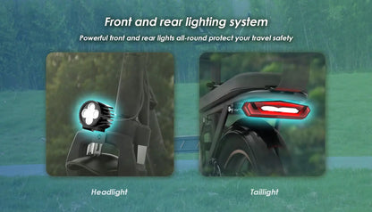 KuKirin C1 Pro Foldable Adult Electric Scooter with Seat E-Scooter 45 km/h Electric Kick Scooter 500W Skateboards Kickboard