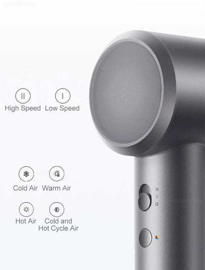 Original Xiaomi Mijia H501 High Speed Anion Hair Dryer Wind 62m/s 1600W 2min Quick Drying Professional Hair Care Negative Lon