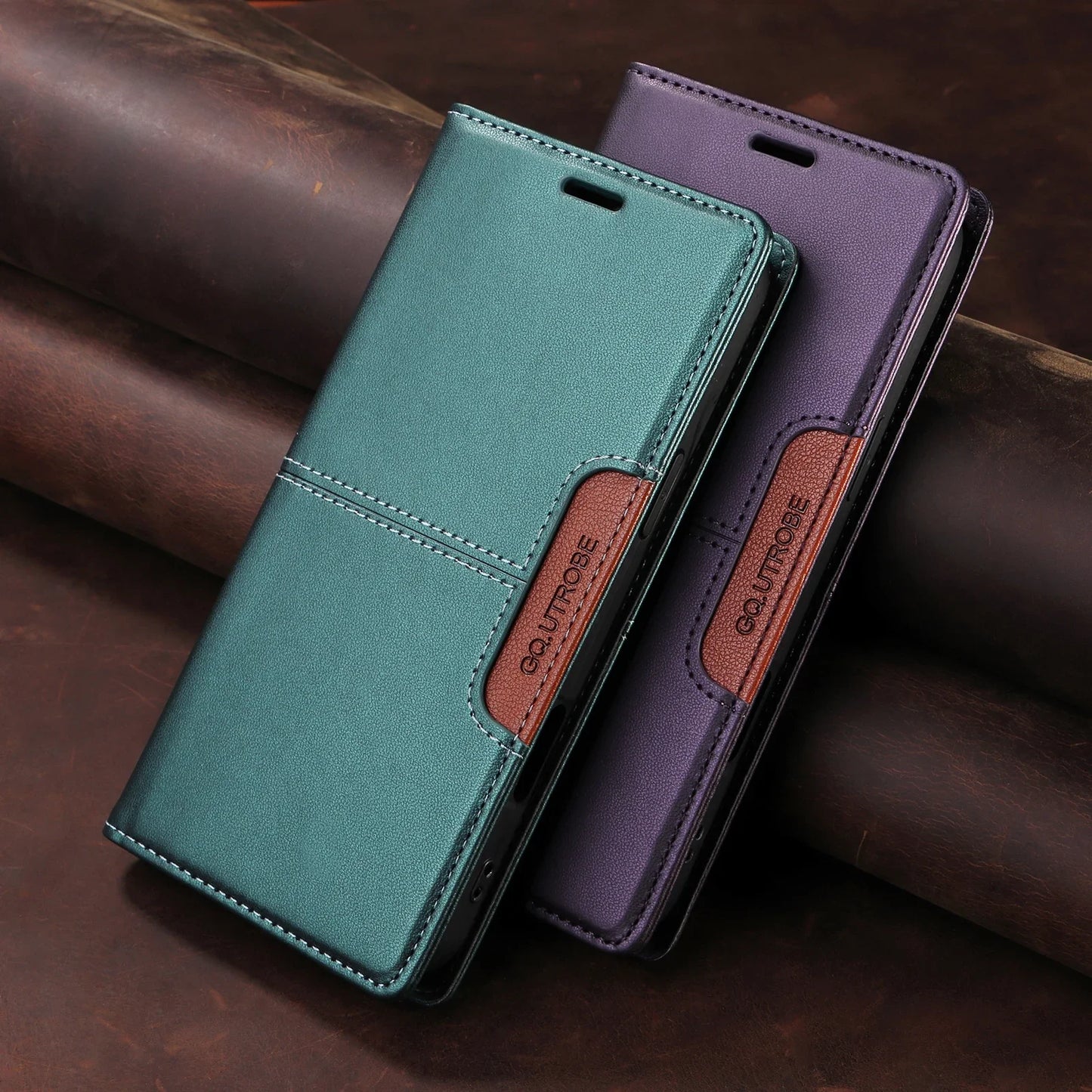 Leather Phone Case for Xiaomi Mi 14T 13T 12T 11T Pro Magnetic Flip Wallet for Mi Poco X7 X6 X5 F6 M6 Pro X3 F3 Card Wallet Cover.