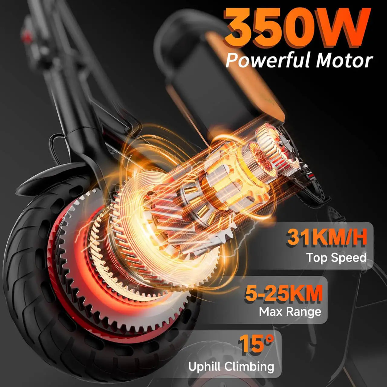 LP60XB Updated Seat Storage Box Electric Scooter 25KM Longe Range Power Kick Scooter Tire Shock Absorption 350W 31KM/H Scooter.