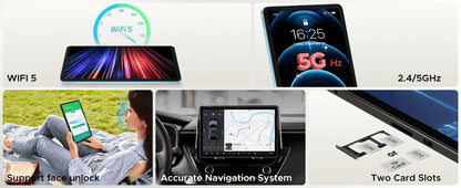 DOOGEE T36 Smart Tablet PC Android 15 12'' Display 32GB RAM (8GB+24GB) 256GB Unisoc T620 Octa Core 8800mAh Battery Widevine L1