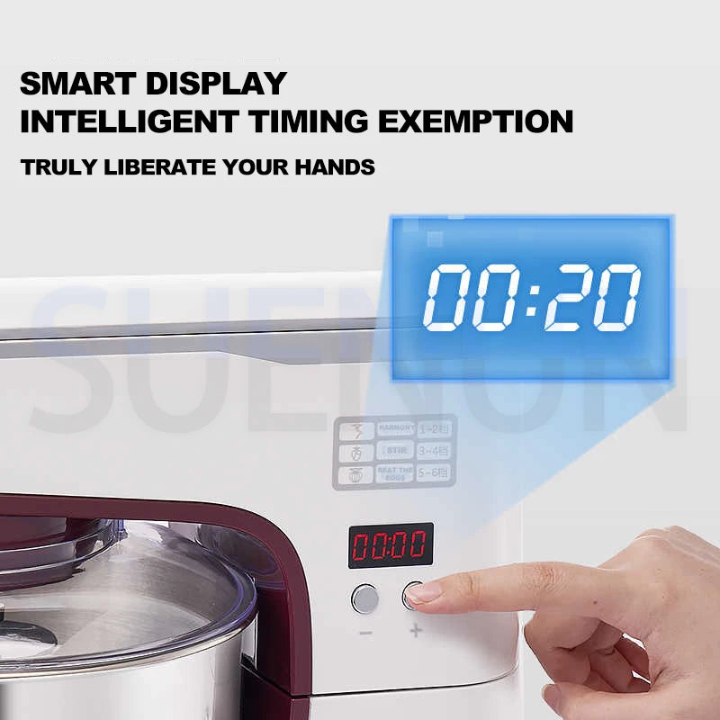 10L Stand Mixer Electric Kitchen Mixer Food Processor Dough Kneading Machine Kneader Kitchen Appliances Stir Fried chef's Machin.