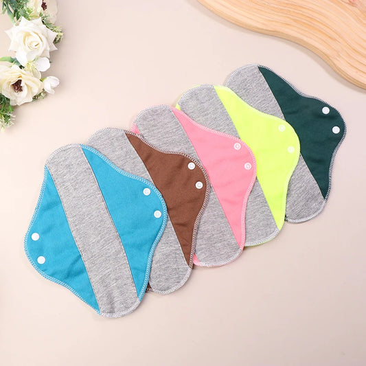 1/4pcs Thin Cloth Pads Soft Cotton Washable Feminine Panty Liners Sanitary Pads Napkin Daily Reusable Menstrual Hygiene Pads.