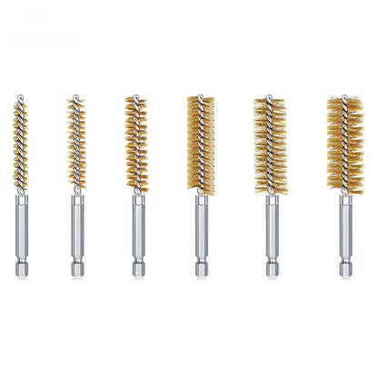 Edelstahl-Bohrbürste, gedrehter Draht, Edelstahl-Reinigungsbürsten für die Reinigung von elektrischen Bohrmaschinen und Schlagwerkzeugen