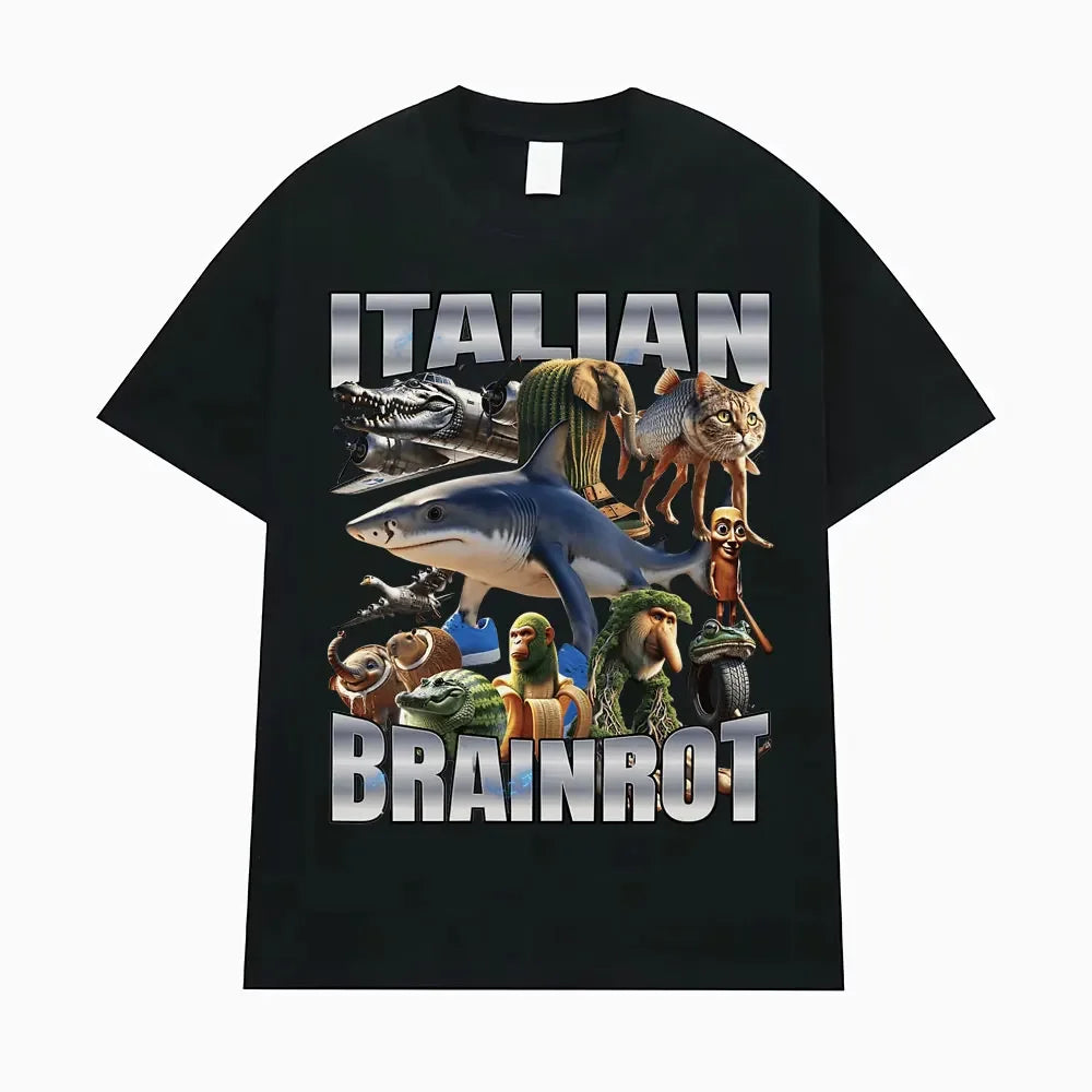 Tung Tung Sahur Fun Baseball Bat Stem 100% Cotton T-shirt Men's Clothing Fashion Humor Style T-shirt Summer Top T-shirt.