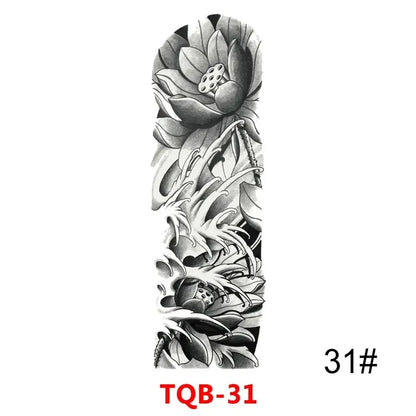 16 Designs Full Arm Temporary Tattoo Sleeve Waterproof Tattoos For Cool Men Women Tattoos Stickers On The Body Art #272596