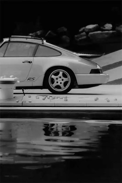 Black and White Store Poster Wall Art Canvas Print Luxury Fashion Super Car Picture for Living Room Home Nordic Decor Posters.