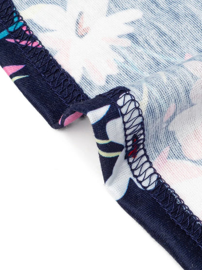 Nice-forever Vintage Elegante Blumen Druck Plissee Rundhals vestidos A-Line Pinup Business Party Frauen Flare Swing Kleid A102