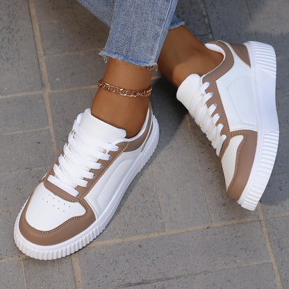 YRZL Womens Sneakers Autumn White Shoes Lightweight Thick Sole Non Slip Skatebaord Shoes Unisex Casual Sports Shoes for Man.