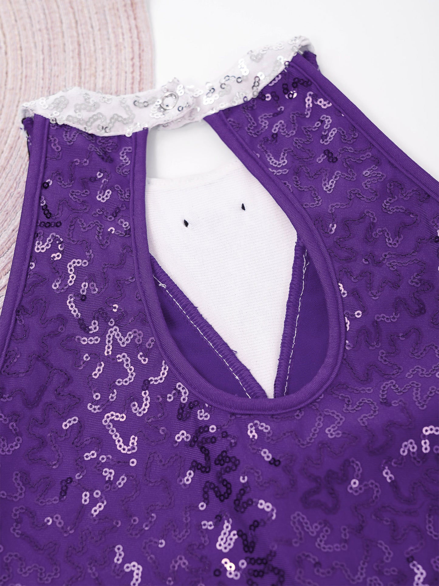 Kind Mädchen Ärmellose Glänzende Pailletten Quaste Boyshorts Kleid Latin Jazz Dance Cha-cha Samba Bühne Leistung Kostüm Dancewear