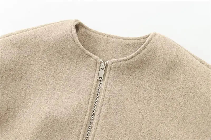 Jacken Herbst Damen 2025, neuer schicker lockerer Damenmantel, elegante Mode, Straße, warmer Jugendmantel