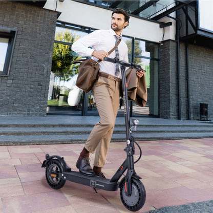 10 inch Electric Scooter 36V 10Ah 500W Escooter Adult  20-35km Range, Dual Brake, Support APP Foldable Scooter ABE 20km/h.