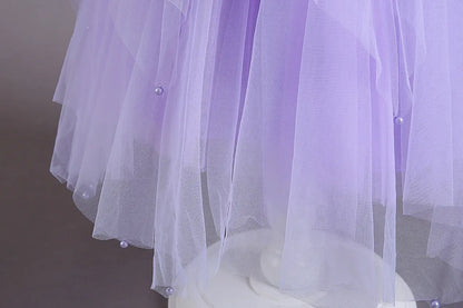 2025, lila Mädchen-Partykleider für Kinder, Mädchenkleider, Performance, Junior-Kleid, Hochzeit, Abend, Abschlussball, Urlaub, Rock, Kostüm.