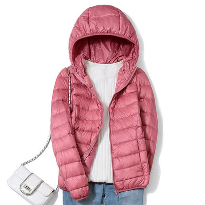 13 Farbe Neuankömmlinge Frauen Mode kurze ultraleichte dünne packbare Puffer Jacken weibliche süße Stil koreanische Daunen mäntel.