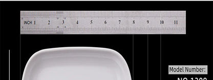 Rectangle Melamine Breakfast Plate Meal Dish Trays Imitation Porcelain Dessret Snack Dishes to Eat Kitchen Tableware 8-10 Inch.