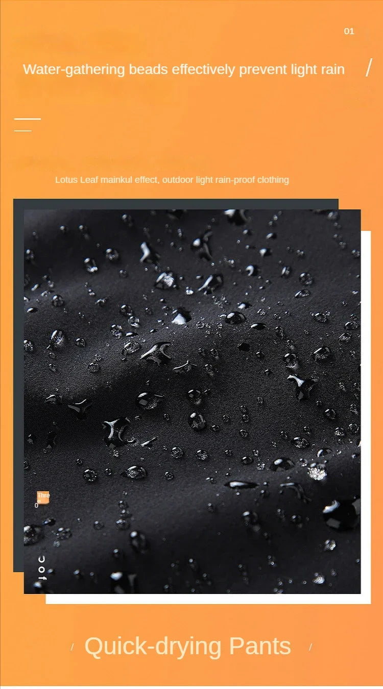 Ice Silk Men's Summer Pants Elastic Waist Straight Leg Trouser Male Quick Dry Big Size Large Plus Stretch 6XL 7XL Work Outdoor.