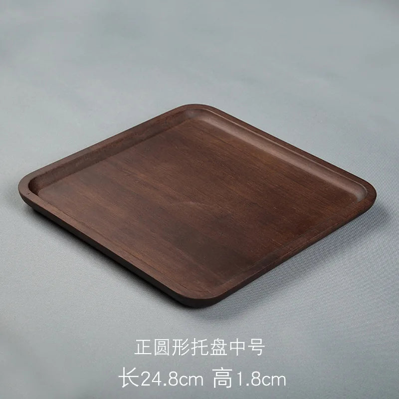 Heavy Bamboo Tray Rectangular Home Living Room Tea Tray BBQ Plate Fruit Snacks Bread Tray.
