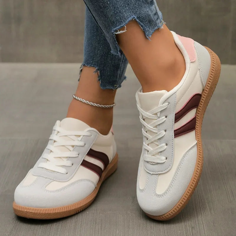 Womens Sneakers Spring New Luxury Flat Loafers Comfortable Slip on Soft Female Sneakers Lightweight Outdoor Shoes for Women.