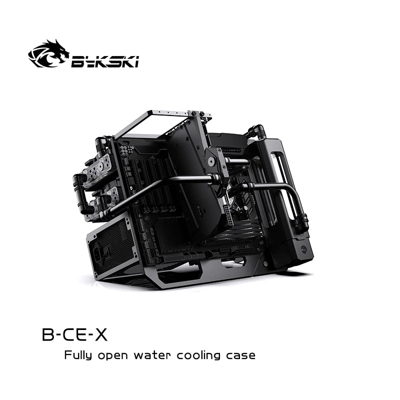 Granzon B-CE-X Open Frame Chassis Distro Plate Water Cooling Computer Case Vertical Horizontal, DIY Display.