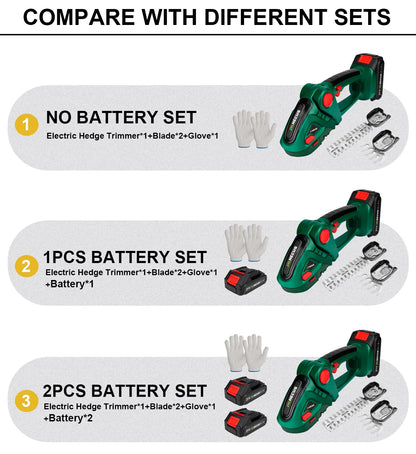 G Nadal 2 in 1 elektrischer Heckenschere 20000 U/min Handhaushalt Rasenmäher Gartenschere Elektrowerkzeug für Makita 18 V Akku Pin
