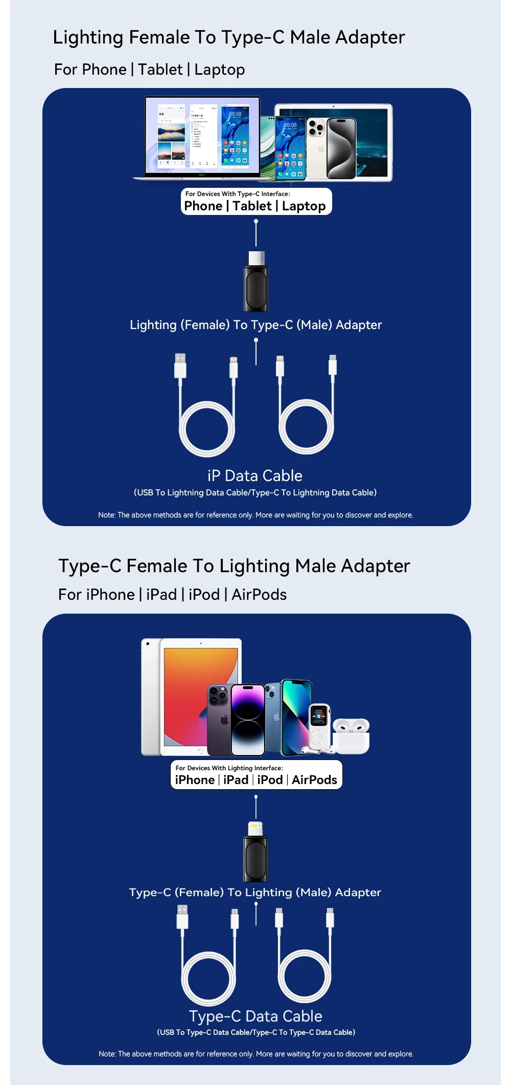 Essager Lighting To Type C OTG Adapter USB Type C To lighting PD 20W Fast Charging For iPhone 15 14 13 12 Pro Max ios Converter.