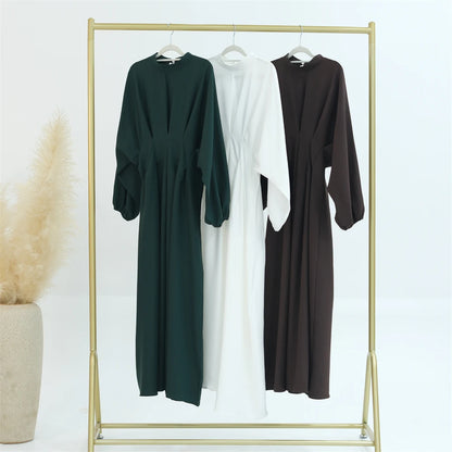 Ramadan Linen Abaya Dubai Turkey Islam Muslim Modest Dress Kaftan Prayer Clothes For Women Kebaya Robe Arabe Femme Musulmane