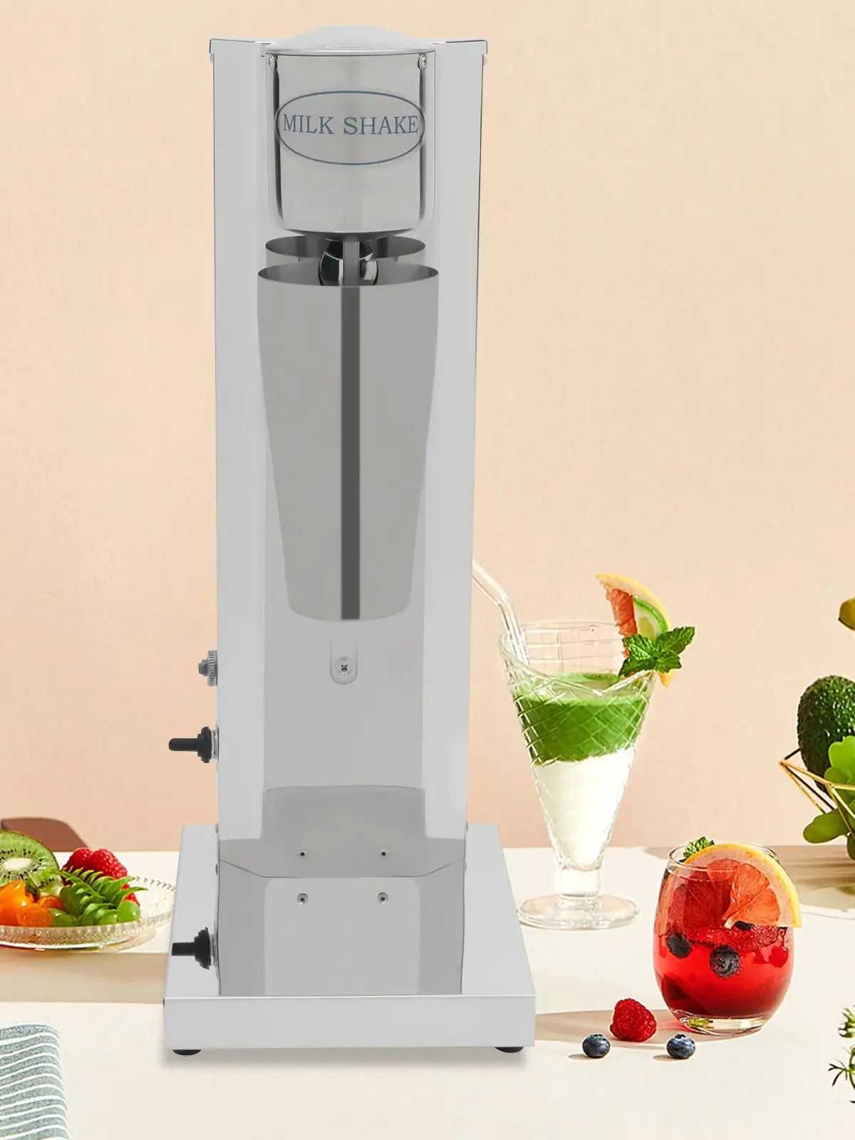 180W 650ML Commercial Milk Shake Machine Stainless Steel Milkshaker Machine 18000rpm Milk Cream Mixer.