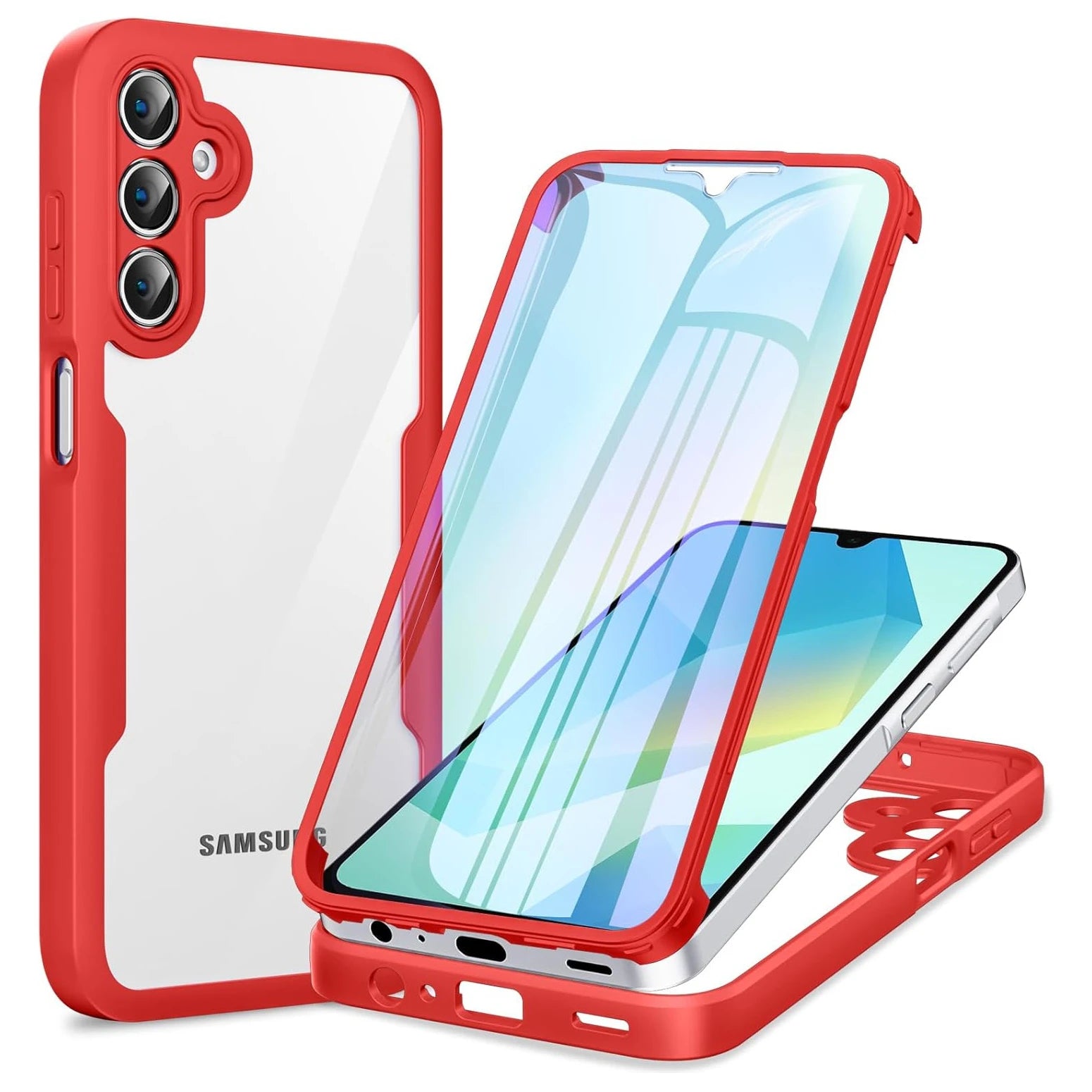 Full Body Protection Shockproof Case for Samsung Galaxy A17 A56 A36 A26 A16 5G A55 A35 A25 A15 Protective Cover Funda Coque Capa.