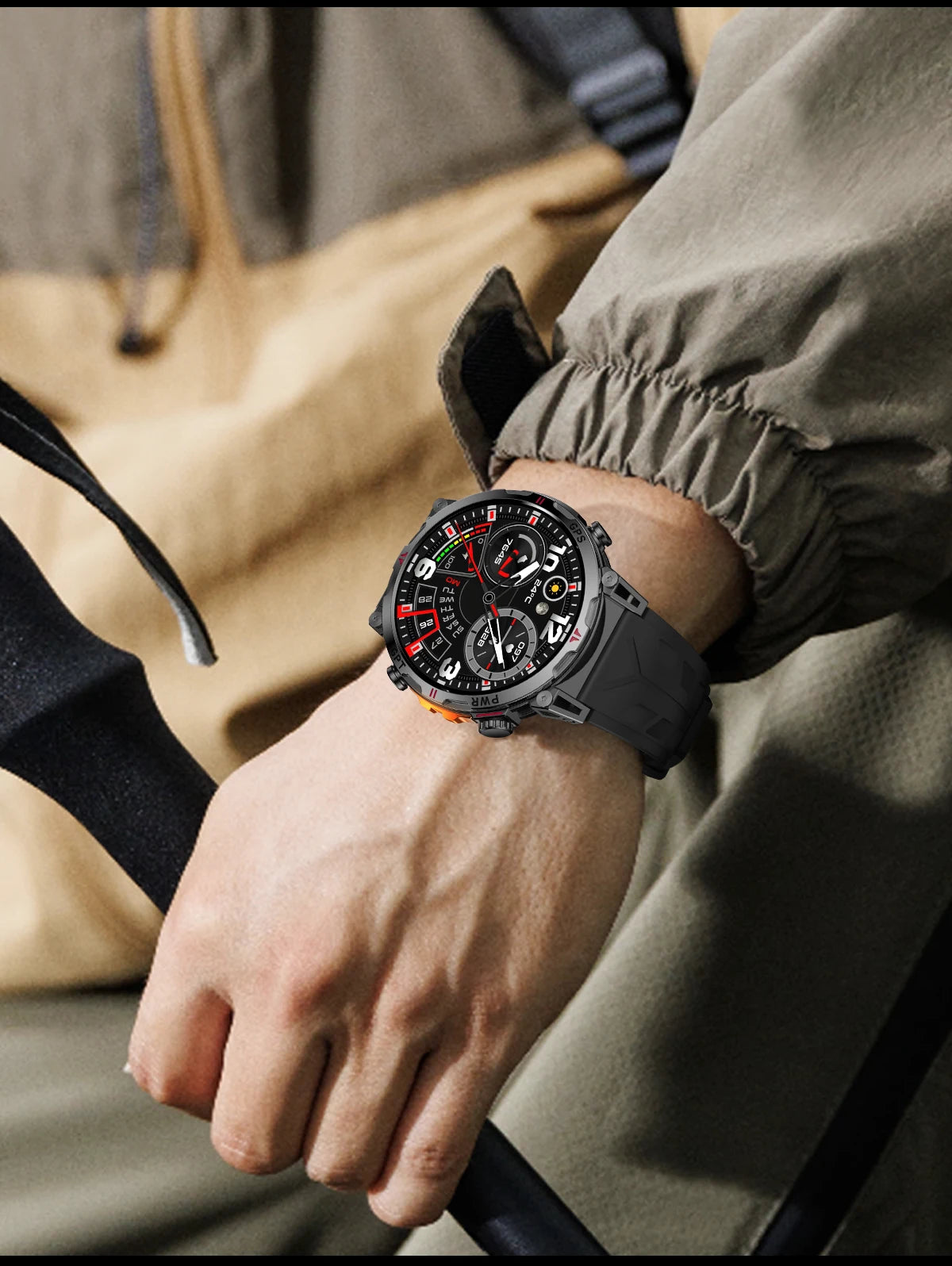 2025 GPS Sports Smart Watch GPT AMOLED 1.56 inch 488 * 488 Heart Rate Blood Oxygen Blood Pressure Monitoring 3ATM Smartwatches