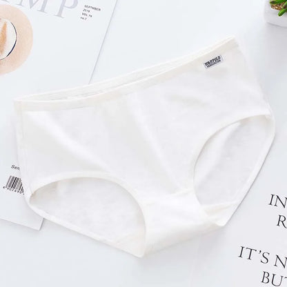7Pcs Panties for Women Cotton Underwear Plus Size Sexy Briefs Girls Breathable Soft Lingerie Female Cute Solid Color Underpants.