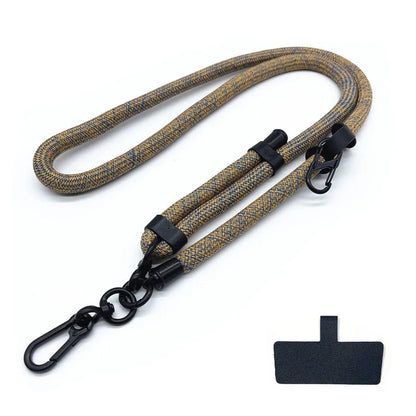 Phone Lanyard Adjustable 1 Cm Diameter Outdoor Universal Case Crossbody Shoulder Card Neck Cord Clip Hang Anti-lost Wrist Strap.
