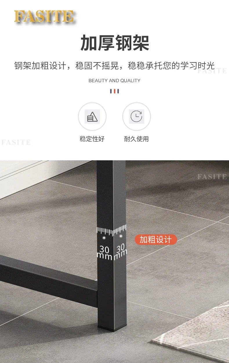 Hochwertiger, langlebiger Computertisch, Desktop-Tisch für Zuhause, Schlafzimmer, moderner, einfacher Mietisch, Studenten-Studientisch, langer Streifen