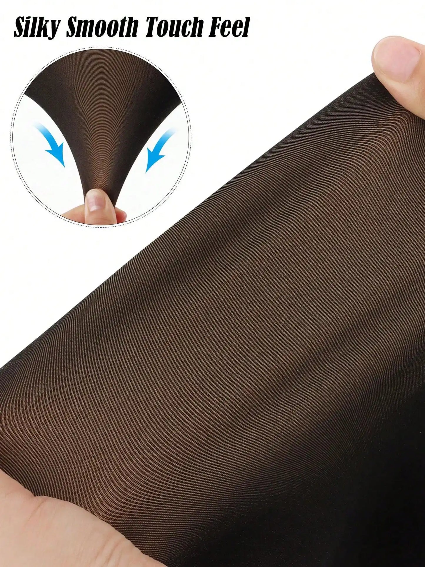 Luxtrada Womens Plus Size Thick Winter Tummy Control Fleece Lined Sheer Tights Fake Translucent Warm Leggings Thermal Opaque