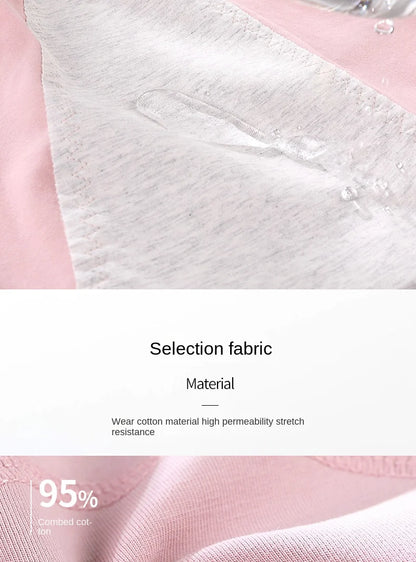 3PCS/set Women's menstrual briefs large flow postpartum water absorption leakproof briefs women's pure cotton menstrual briefs.