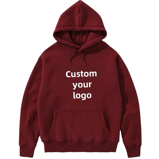 Customized hooded shirt for men and women, featuring photos and logos of your design. High end gifts in EU sizes