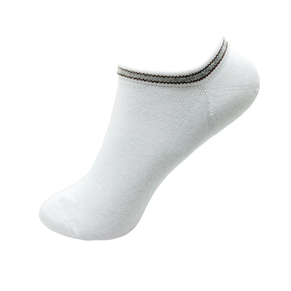 4 Pairs Cotton Women's Boat Socks No Show Socks Set for Lady White Invisible Cotton Socks Pack Pink Black Breathable Summer.