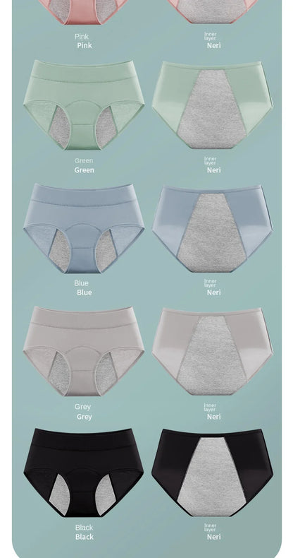 Panties for Menstruation Cotton Menstrual Panties High Waist Period Underwear Culotte Menstruelle Leak Proof Bragas Menstruales.
