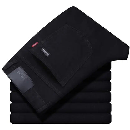 High Quality Mens Jeans Fashion Straight Denim Pants Men Classic Casual Jeans Male Plus Size Denim Trousers Ripped Jeans 28-40