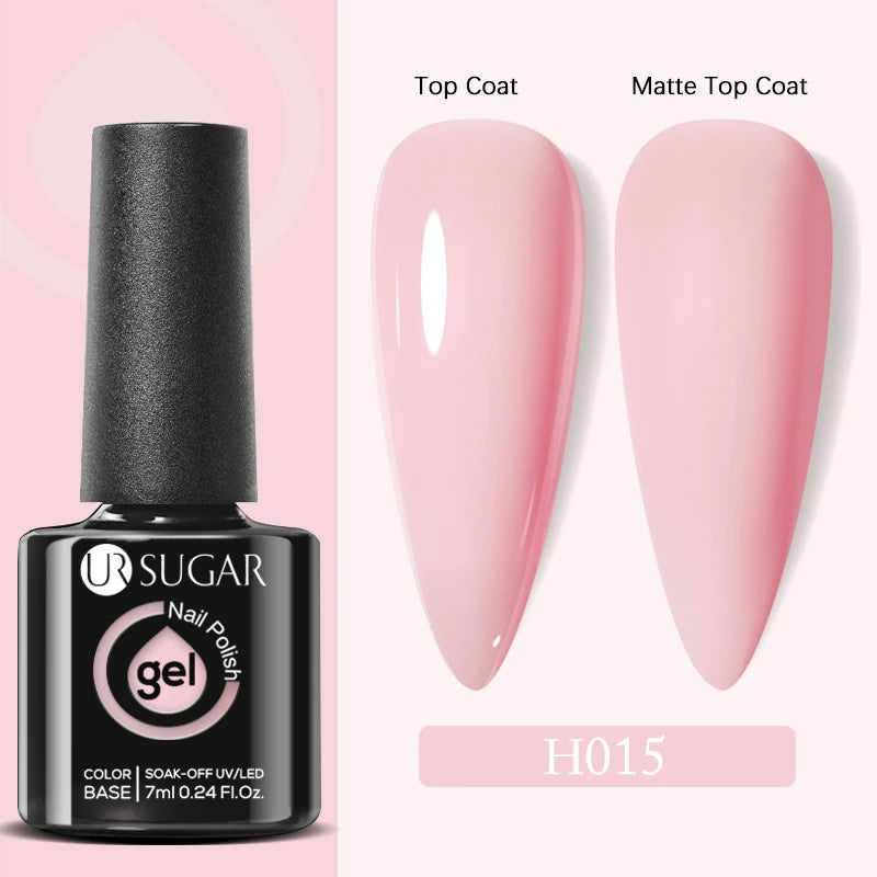 UR SUGAR 7.5ml Acrylic Extension Nail Gel Quick Building Clear Pink Gel Polish Nail Tips extension nail gel  Nail Art Soak Off