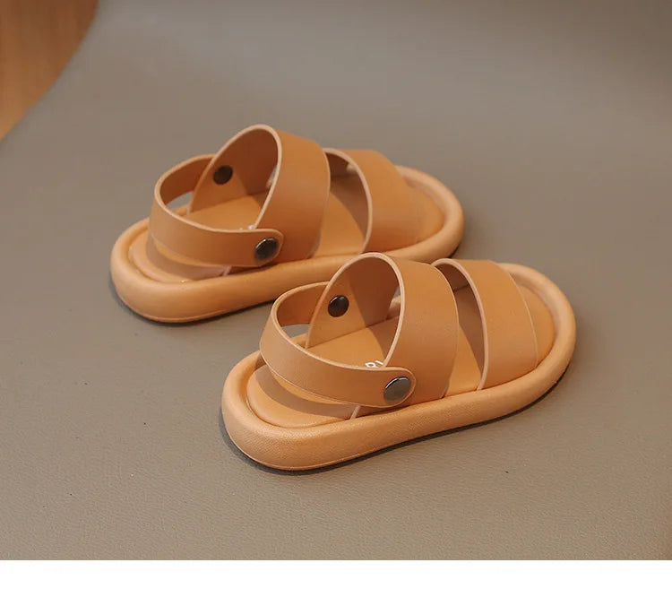 Toddlers Boys Girls Sandals Summer New Children Casual Beach Shoes Kids Fashion Sandals Anti-sliperry Soft-soled Sports Sandals.