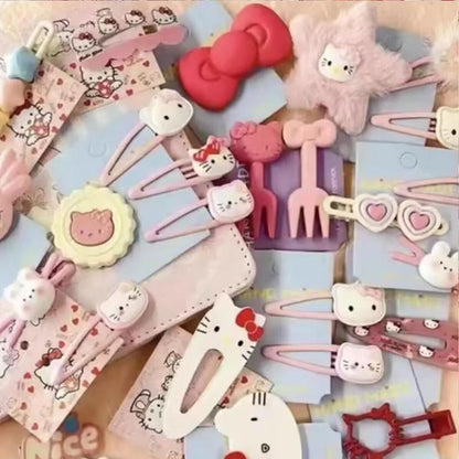 10-50pcs Y2K Hair Clips Set Cute Pink hair accessories Seamless Edge Clip Women Girl Sweet Beauty Hairpin trendy hair clips.