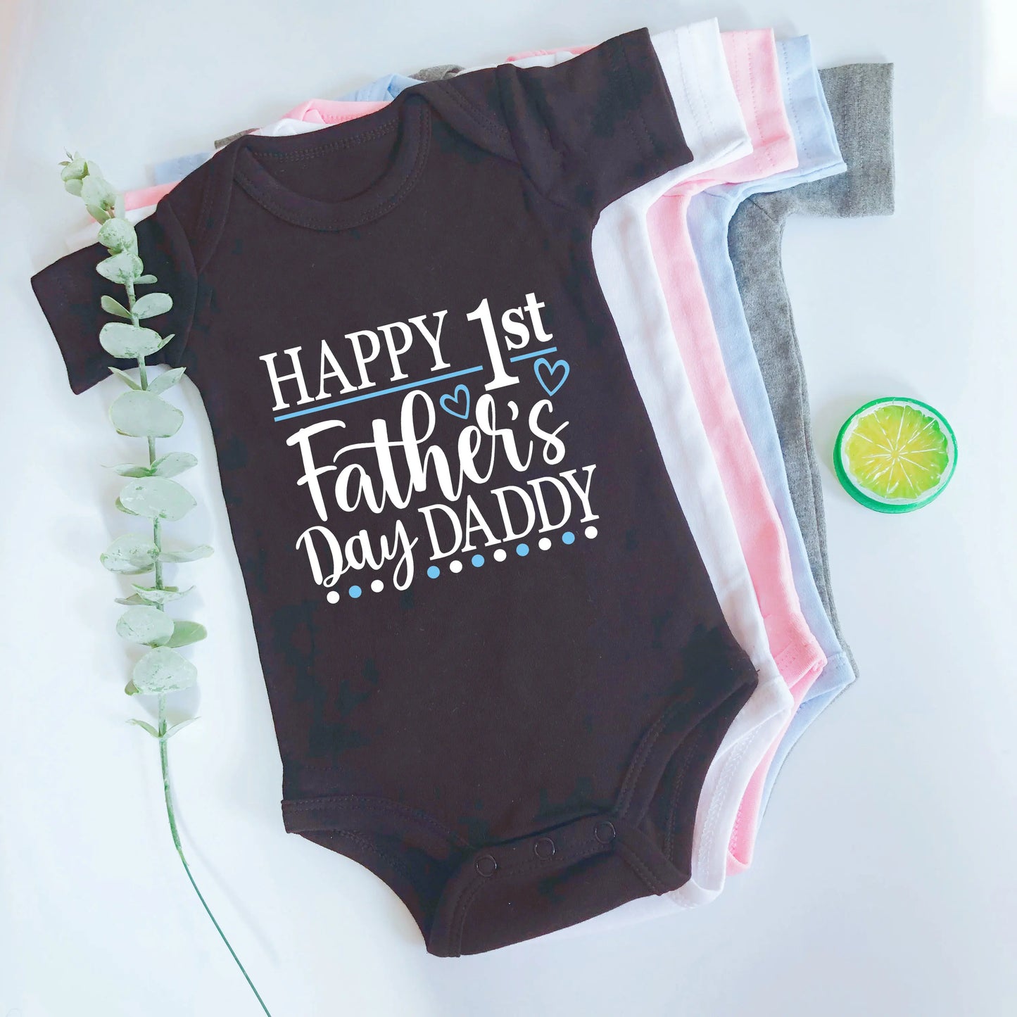 Happy 1st Vatertag Papa Druck neugeborenes Baby Jungen Mädchen Stram pler Kleidung Kleinkind Sommer Kurzarm Body Väter Tag Geschenke.