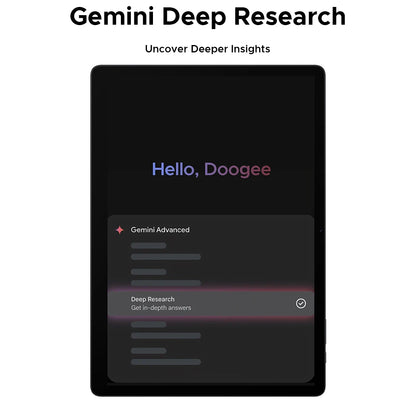 Global Version DOOGEE Tab E3 Max Tablet PC Android 15 Gemini AI 14'' 2.1K Screen 8GB RAM 256GB 13500mAh Large Battery Smart Pad