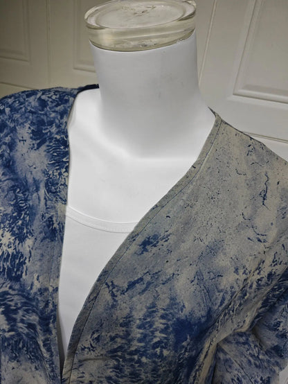 Ramadan Eid Tie Dye Butterfly Bow Muslim Modest Kimono Abaya Damen Dubai Luxury Islam Women Kebaya With Hijab Kaftan Robe Femme