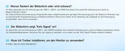 Dopesplay 14.1 inch Portable Monitors 1200P HDR External Screen Extender for Laptop XBox PS4 5 Second Display up to 17.3 Laptops.