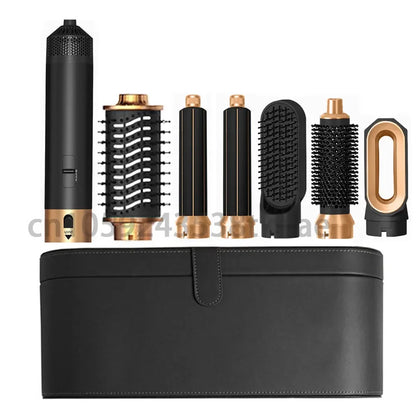 6 in 1 Hair Dryer Multifunctional hot air comb Set Professional Curling Iron Hair Straightener Air Styling Tool Hair Dryer.