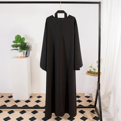 Muslim Abayas Long Maxi Prayer Dress Women Kaftans with Belt Full Sleeve Islamic Clothing Women Jilbabs Ramadan Dresses.